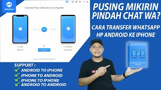 Cara Transfer Pindah Chat Whatsapp HP Android ke iPhone 100 Work 2024  iTransor for Whatsapp [upl. by Avon530]