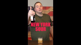 How To Make a New York Sour Cocktail shorts [upl. by Pascal]