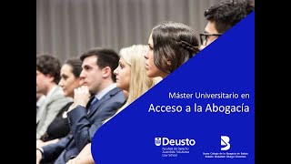 Sesión informativa Máster de Acceso a la Abogacía [upl. by Dalt]