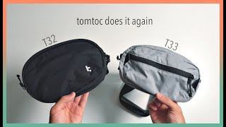 Tomtoc T32 belt bag T33 chest pack Review  best hip packs under 30 period [upl. by Scherle]