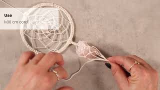 Tutorial Maak een prachtige macramé dromenvanger met rozenkwarts  iHobby [upl. by Carolus]