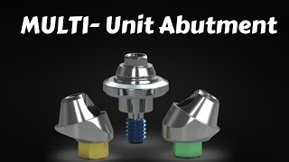 dentalimplants MULTIUNIT Abutment Procedure Uses in All on 4 Case [upl. by Kobylak642]