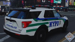 NYPD PATROL IN QUEENS AND MANHATTAN OFFICERR DOWN [upl. by Alyakam]