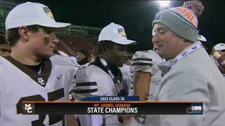 Mount Carmel vs Downers Grove North 2023 7a IHSA State Championship football highlights [upl. by Melamed]