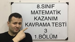 8 SINIF MATEMATİK KAZANIM KAVRAMA TESTİ 31 LGS MEB 20182019 kadirhoca [upl. by Neelac]