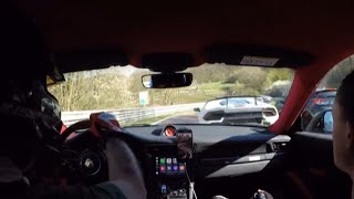 EXTREME Nordschleife battle GT2 RS VS Huracan Performante [upl. by Ameen658]