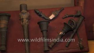 Hookah and chillum from ancient era  Utensil Museum Ahmedabad [upl. by Paza451]