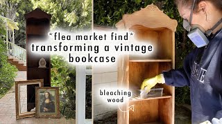 DIY transforming a vintage bookcase flea market find [upl. by Brooking544]