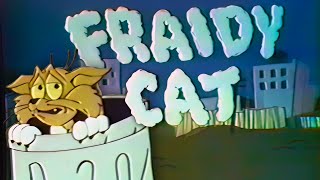 Filmations Fraidy Cat Teaser 1975  The cat with one of his nine lives left Enhanced to 4k [upl. by Alyhs]