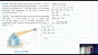 12–192 Kinematics of a Particle Chapter 12 Hibbeler Dynamics Benam Academy [upl. by Ittak]