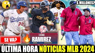 SOTO va a los DODGERS BOSTON FIRMA hijo de DAVID ORTIZ Hijo de MANNY RAMIREZ FIRMA VLADDY JR MLB [upl. by Coulombe]