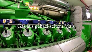 Gaskraftwerk 1200 KW Strom umweltfreundlich Biogas KompaktEnergieAnlage Marburg 102020 NEU 4k [upl. by Anehsuc]