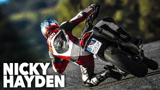 Nicky Hayden Hypermotard 🔝 WHEELIE Ducati Hypermotard Stunt Rider Motorcycle Bike Riding [upl. by Cart]