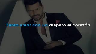 Disparo al corazon Ricky Martin Karaoke [upl. by Ecirtaed]