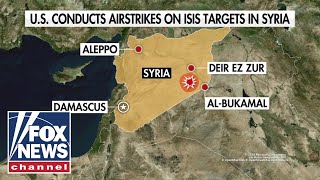 US strikes ISIS targets in Syria after rebels overthrow Assad [upl. by Attenaj567]