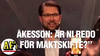 Åkessons tal på SDs valvaka ”Är ni redo för maktskifte” [upl. by Brittne816]