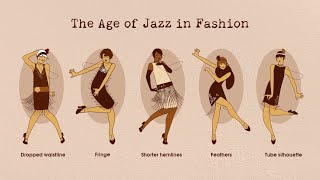 Fashion History  1920s fashion and The Roaring Twenties  How Jazz Influenced Fashion in the 1920s [upl. by Aruabea467]