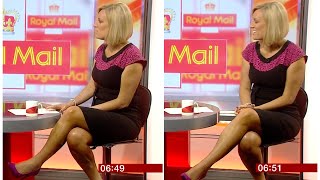 Steph McGovern Lovely Tanned Legs in Short Black DressPurple Heels  BBC Breakfast Show 2152015 [upl. by Ylsel]