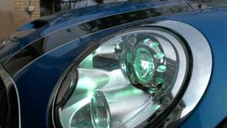 2008 Mini Cooper S xenon auto level headlights [upl. by Arednaxela869]