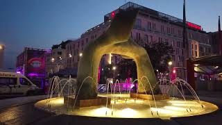 Bratislava Summer Night Walk  Eurovea Sky Park Old Town  September 2024 [upl. by Ahsercul]