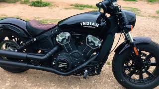 Indian Scout Bobber With VanceampHines Exhaust [upl. by Gaye]