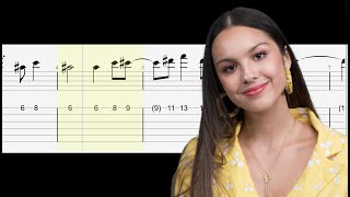 Olivia Rodrigo  Granted Guitar Tutorial Tabs With Sheets [upl. by Assenaj]