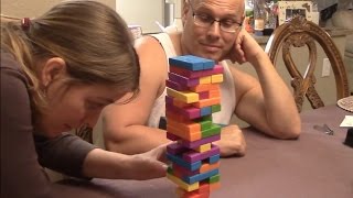 Board Games In Action Jenga Tetris Hasbro [upl. by Durwood889]