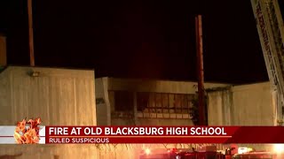 Fire at Old Blacksburg High School [upl. by Abdella]