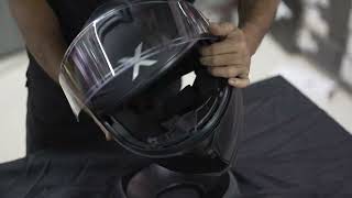 X Helmet  R1SV Visor Attachment amp Removal [upl. by Nylsej]