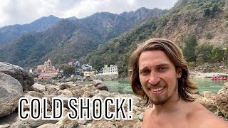 COLD WATER SHOCK in Ganges Rishikesh India Roadtrip Ep 14 [upl. by Ahsii199]