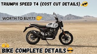 Triumph Speed T4  Bike Complete Details Review  217 Lakhs  Torque Engine [upl. by Zehcnas]