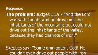 Bible Contradictions Part 16 Is God all powerful [upl. by Atinhoj]