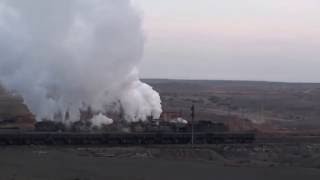 Steam of Sandaoling Coal Mine Railway ChinaDec2011 23 中国・三道嶺炭鉱鉄道の蒸気機関車（2011年12月）23 [upl. by Kovacev]