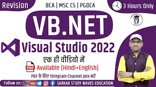 Visual BasicNet Tutorial 2023  Visual Studio 2022  VIsual Basic Tutorial in Hindi  VBNET [upl. by Iramohs]