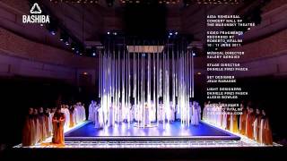 AIDA REHEARSAL AT THE MARIINSKY CONCERT HALL LED VIDEO DESIGN BY BASHIBA [upl. by Eidnam]