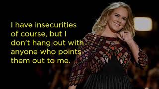 15 Inspiring Quotes By Adele [upl. by Iron]