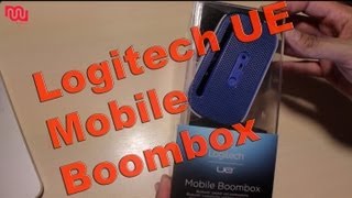 Unboxing amp first Look Logitech UE Mobile Boombox Deutsch German [upl. by Naicad]