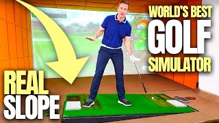 I Played the Worlds BEST Golf Simulator GOLFZON Review [upl. by Ximenez]