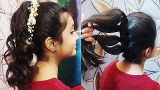 short hair style simple and easy  beautiful wedding hair style for thin hair [upl. by Bloem]