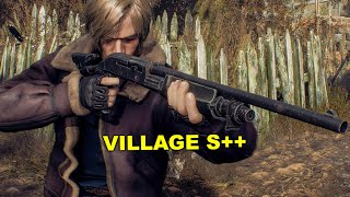 Resident Evil 4 Remake  LEON Village Mercenaries Gameplay S Rank [upl. by Waiter]