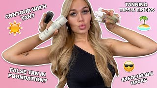 FACE TANNING TIPS AND TRICKS WITH LOTTIE TOMLINSON  LOOKFANTASTICCOM [upl. by Linda]