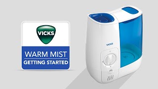 Vicks Warm Mist Humidifier VWM845  Getting Started [upl. by Worrell]