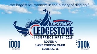 2016 Ledgestone Open presented by Discraft  Round 1 McBeth Doss Leiviska Finn [upl. by Attevroc]