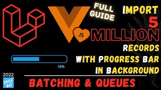 laravel queue tutorial with project example  Laravel batch with progress bar Super Simple 2022 [upl. by Nirehtak]