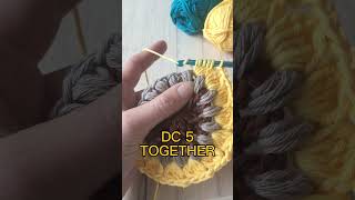 Crochet Stitch Tutorial Double Crochet Five Together crochet crochettutorial shortscrochet [upl. by Conlee]