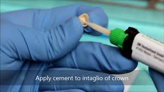 Bonding a zirconia crown [upl. by Jean-Claude]