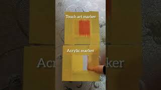 How to Make a Satisfying Gradient with Touch art markers vs Acrylic marker🎨✨️😊 art hack tutorial [upl. by Murat758]