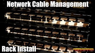 Network Cable Management Rack Install StarTech CMDUCT1UX [upl. by Norvol970]