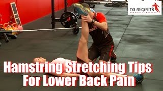 Hamstring Stretching For Lower Back Pain [upl. by Dez]