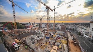 construction site time lapse shopping mall  Minto Mönchengladbach  MFI [upl. by Peterman]